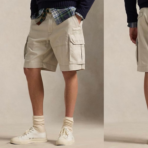 Polo Ralph Lauren 10.5-Inch Gellar Classic Fit Cargo Short in Stone Size 30 - Picture 2 of 11